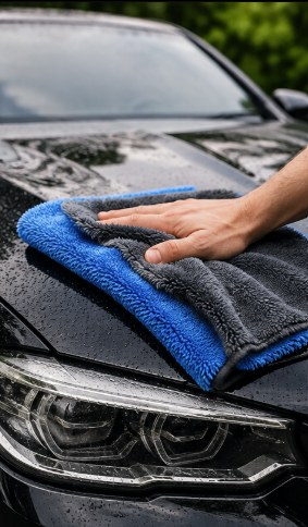 Serviette auto microfibre douce
