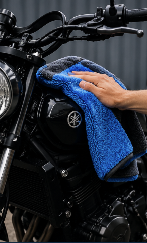 Serviette auto microfibre douce