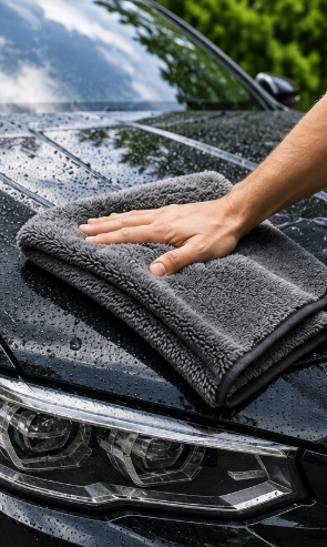 Serviette auto microfibre douce