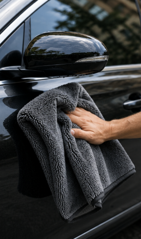 Serviette auto microfibre douce