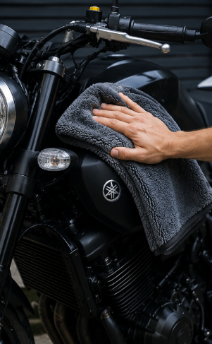 Serviette auto microfibre douce